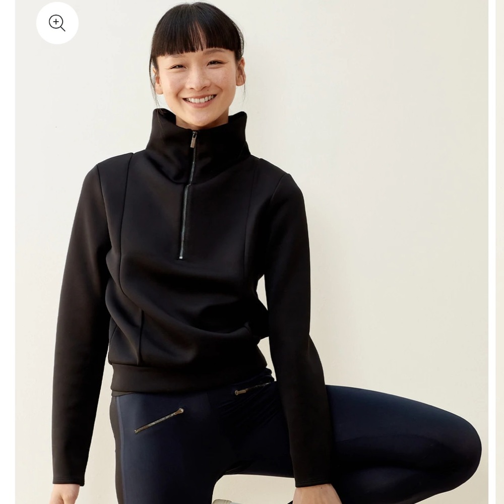 Aday Home Stretch Pullover in Black